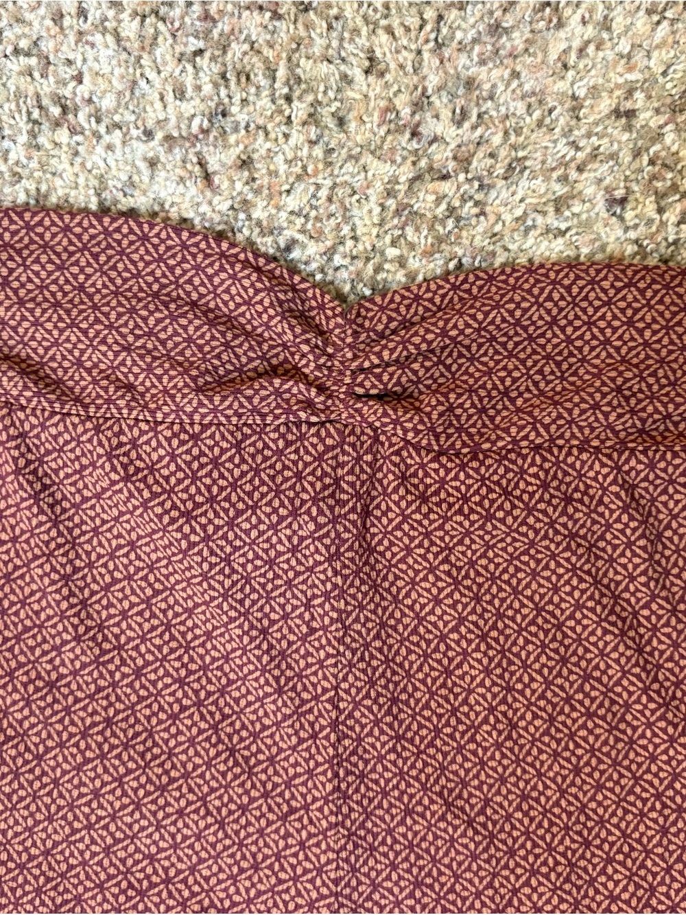 Volcom Rust Red Patterned Flare Pants - Picture 7 of 7